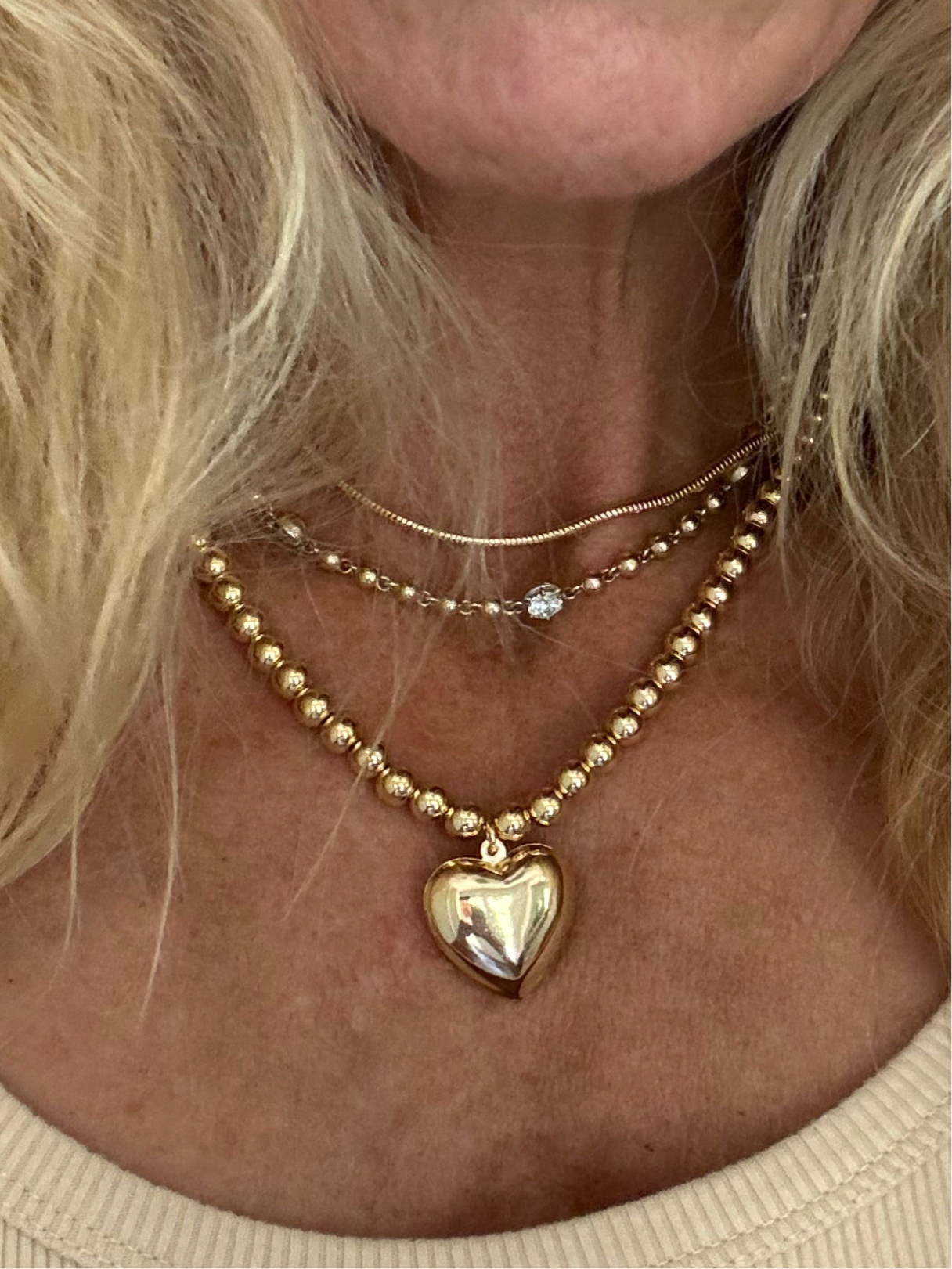 Sweetheart necklace: Gold Filled