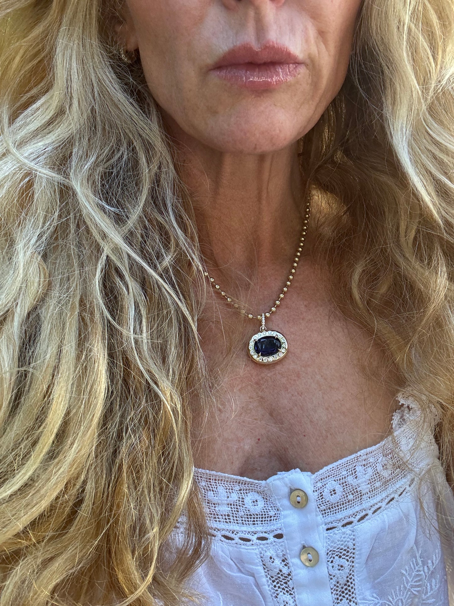 The Mega Gemstone Hestia Pendant