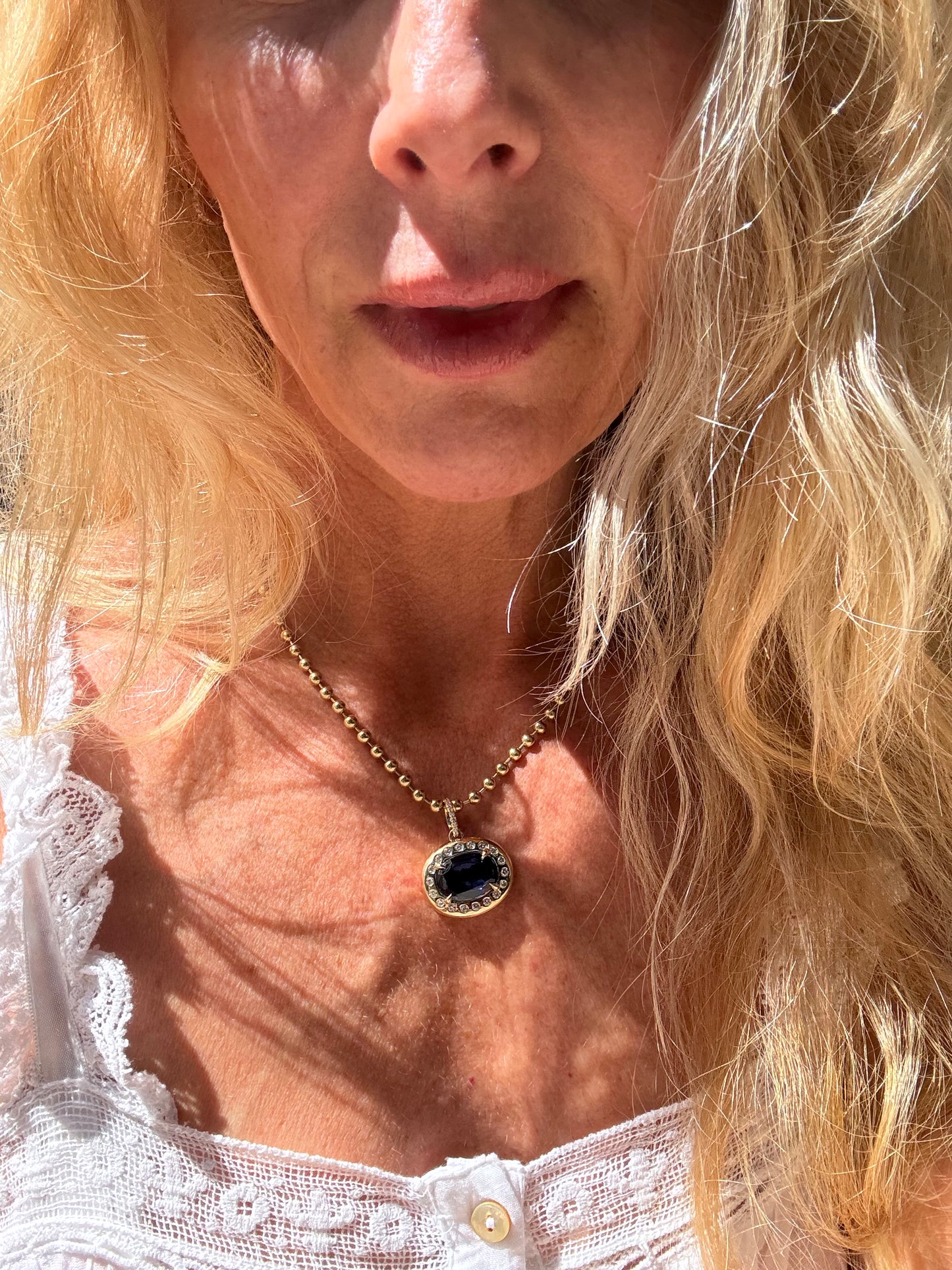 The Mega Gemstone Hestia Pendant