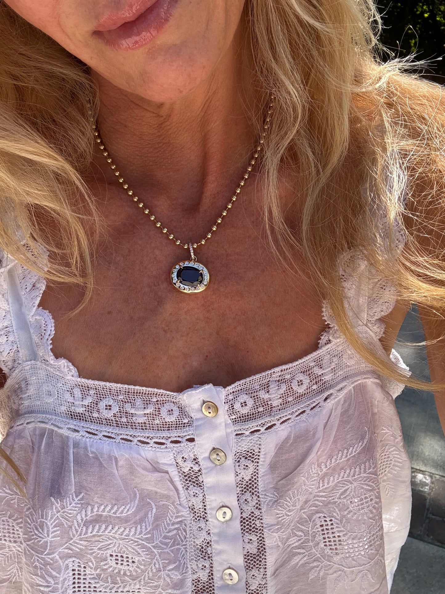 The Mega Gemstone Hestia Pendant