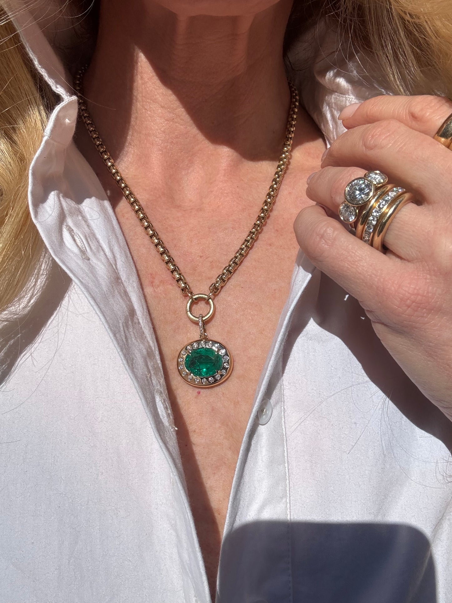 The Mega Gemstone Hestia Pendant