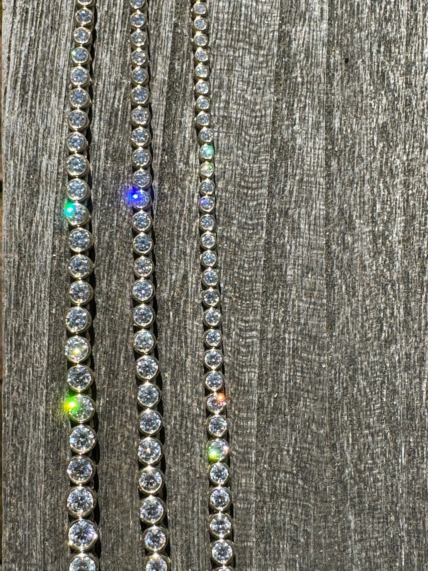 The Found By Jewels Graduated Bezel Tennis Necklace