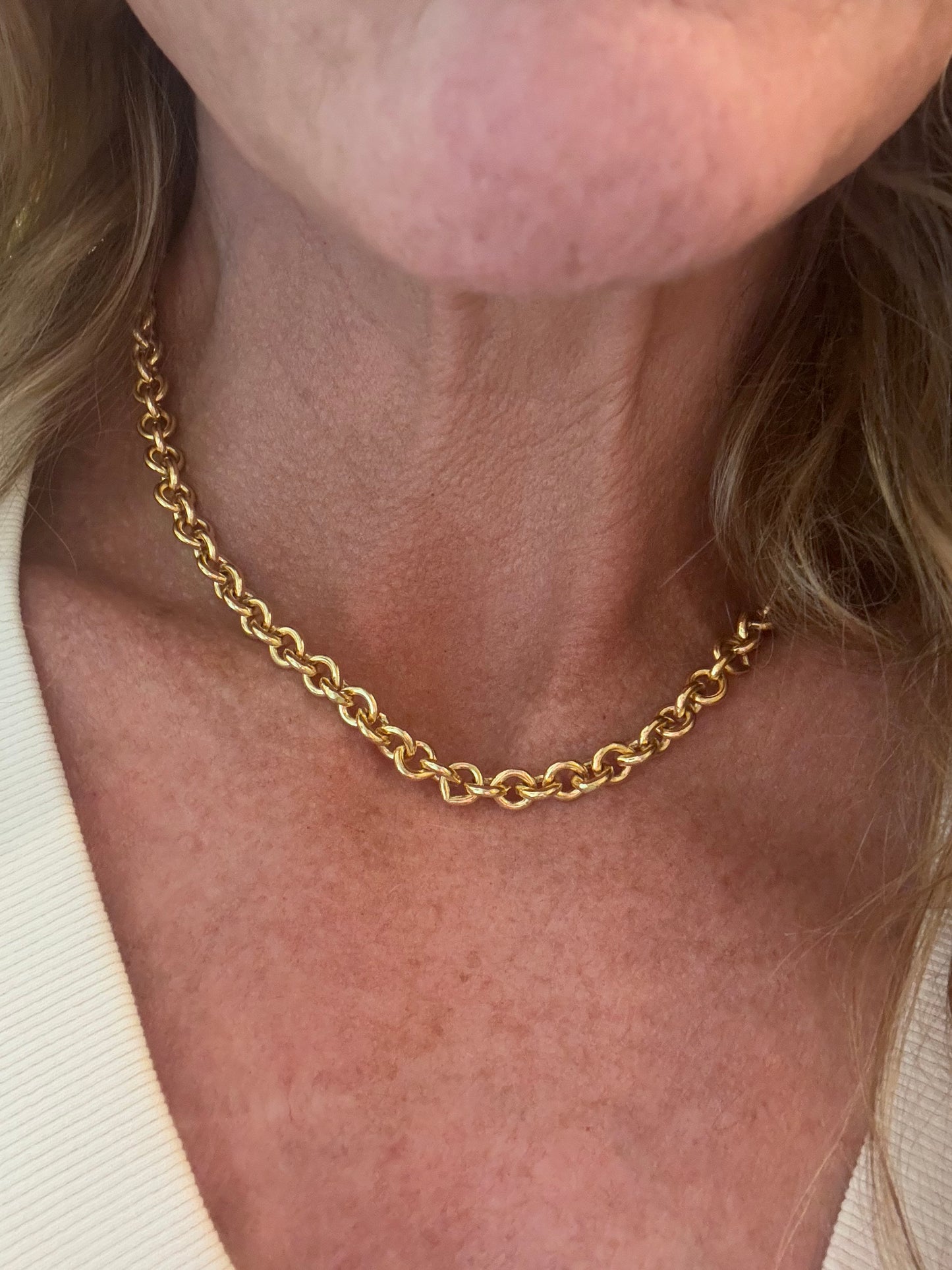 Thick Cable Chain: Large, Gold Filled