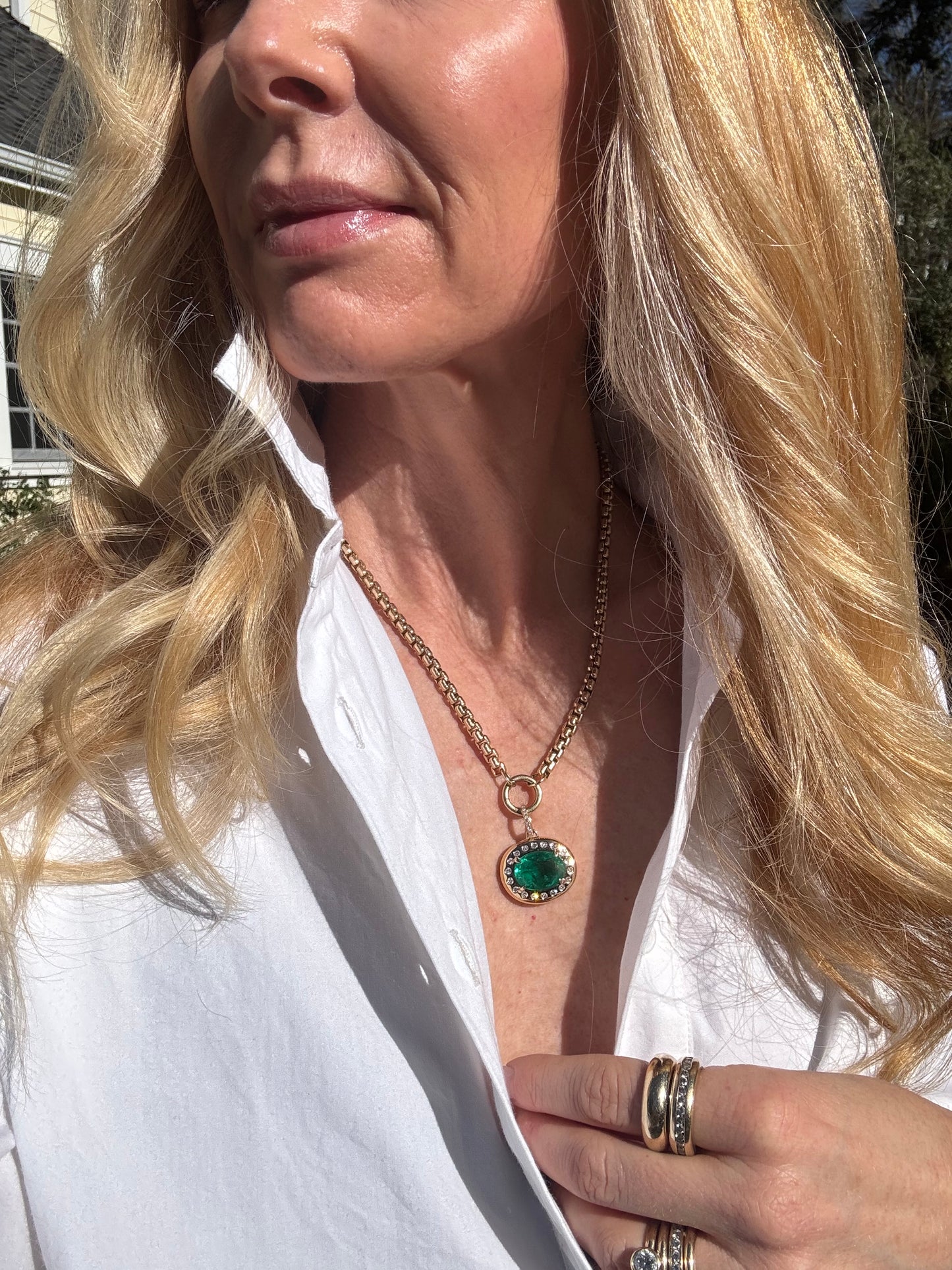 The Mega Gemstone Hestia Pendant