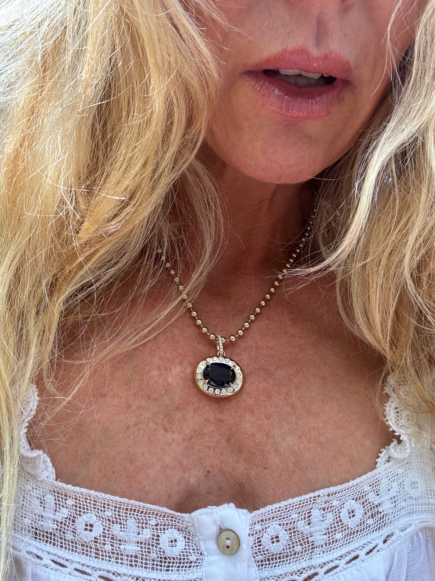 The Mega Gemstone Hestia Pendant