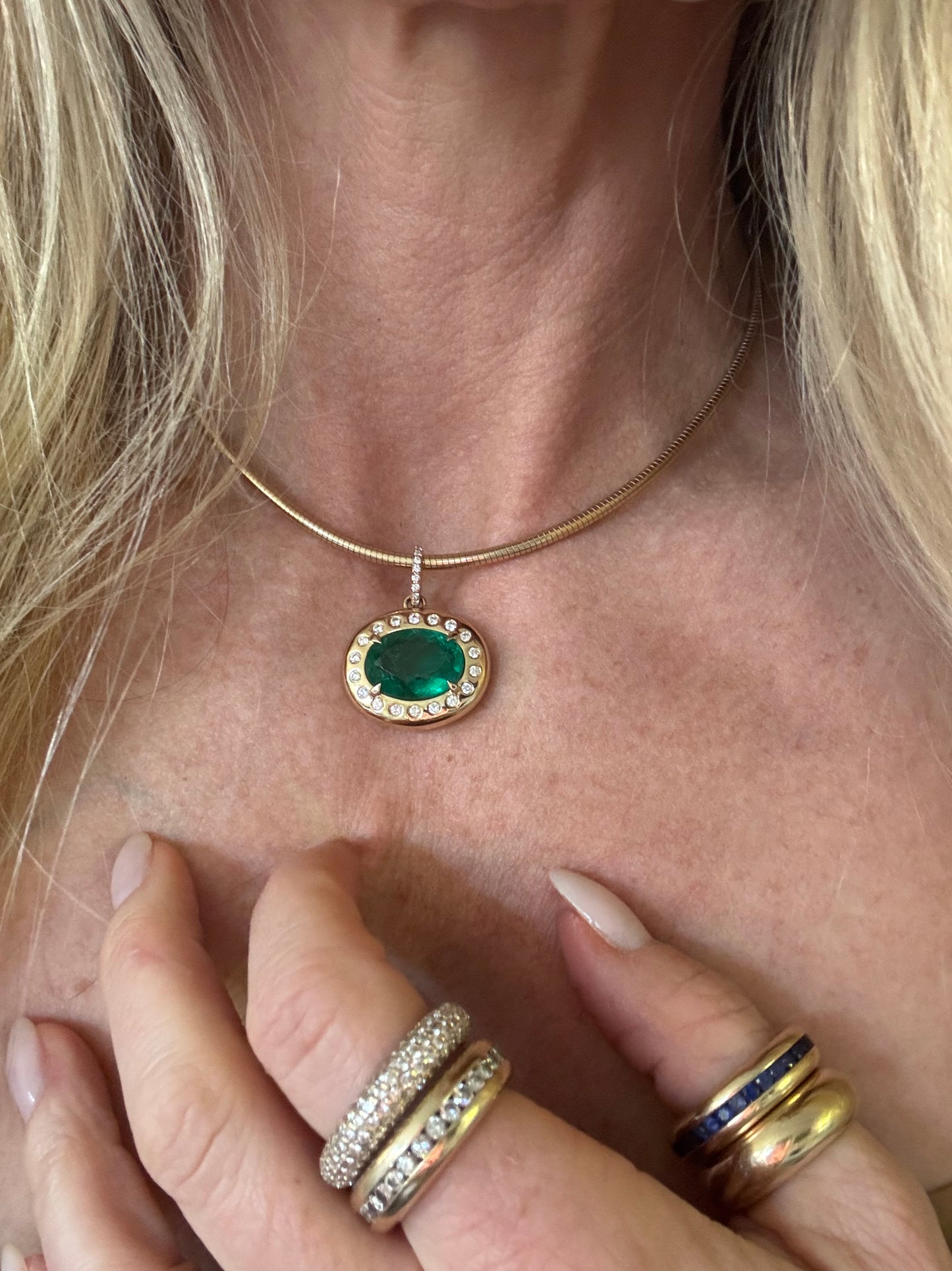 The Mega Gemstone Hestia Pendant
