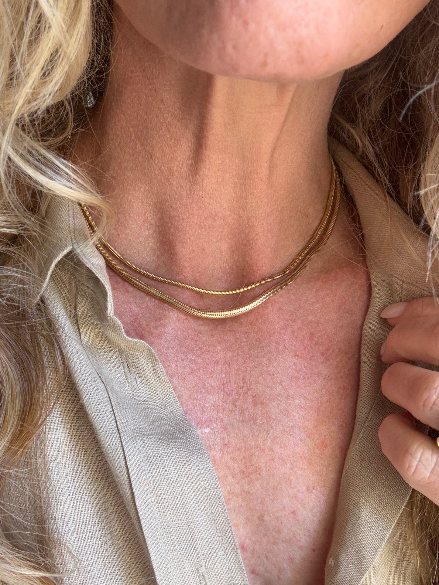 Silky Snake Chain, Medium: Gold Filled