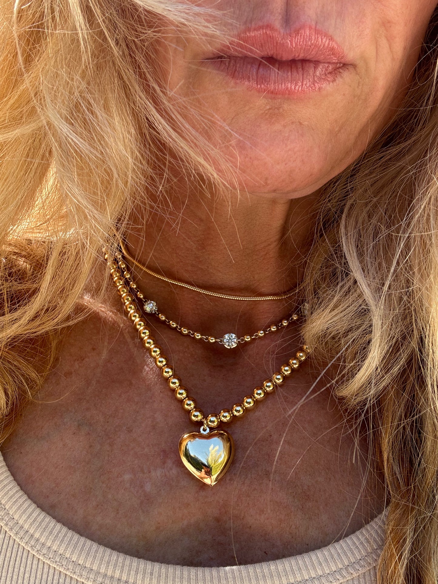 Sweetheart necklace: Gold Filled