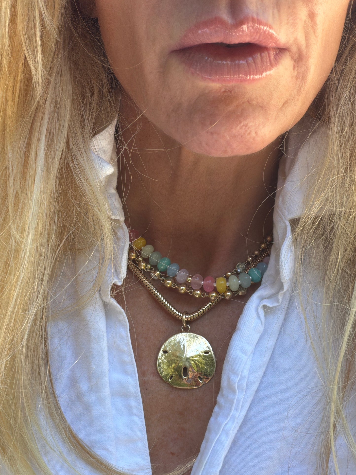 Beaded Pastel Candy Necklace