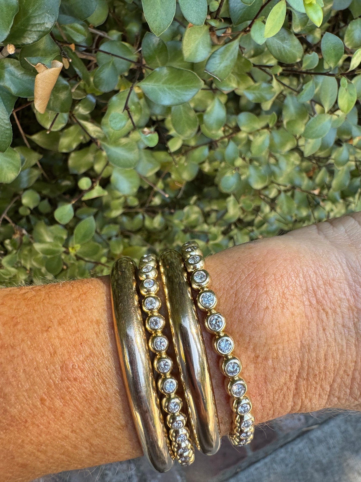 bubble cuff: gold filled