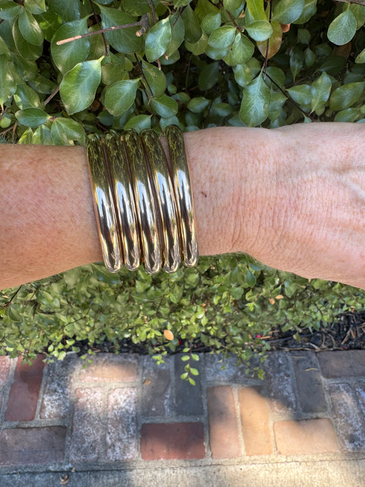 bubble cuff: gold filled