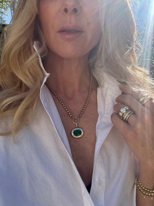 The Mega Gemstone Hestia Pendant