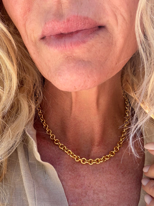 Thick Cable Chain: Large, Gold Filled