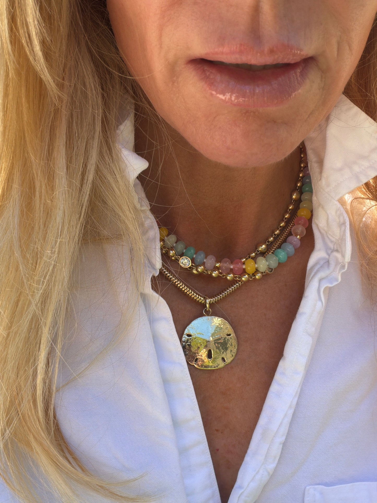 Beaded Pastel Candy Necklace