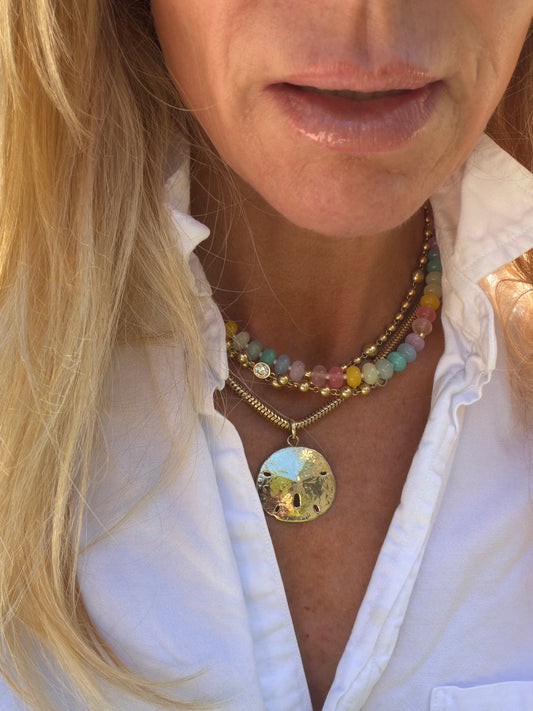 Beaded Pastel Candy Necklace
