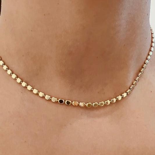pre-order dainty, dazzling flat bead chain