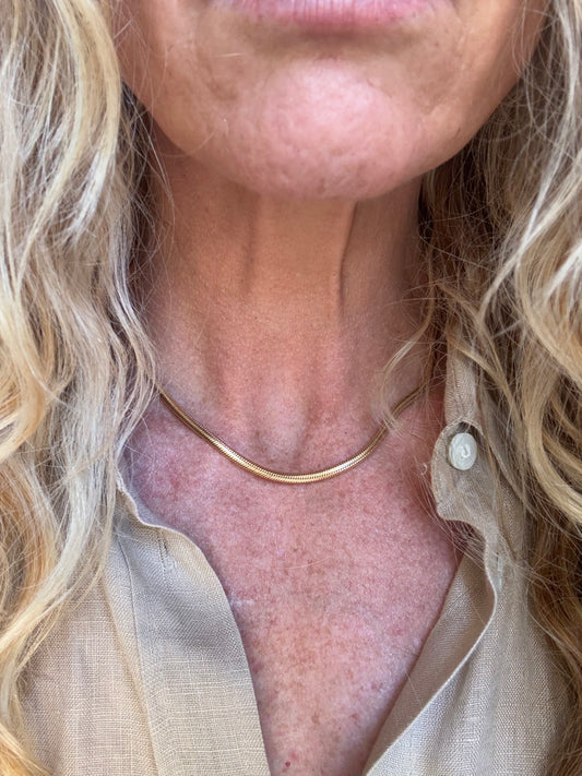 Silky Snake Chain, Large: Gold Filled