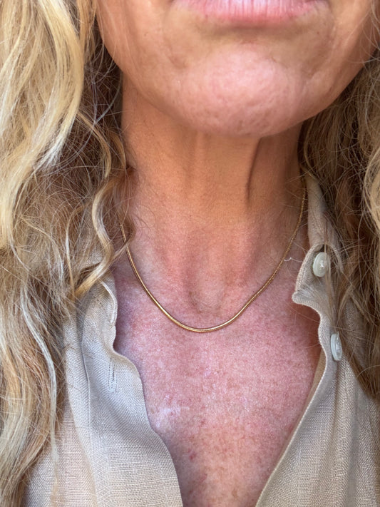 Silky Snake Chain, Medium: Gold Filled