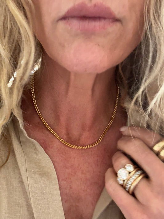 Chubby Curb Chain, Medium: Gold Filled