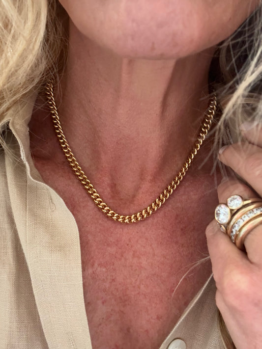 Chubby Curb Chain, Large: Gold Filled