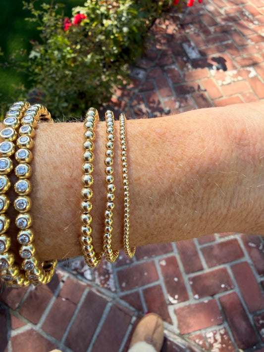 stackable stretchable bead bracelets