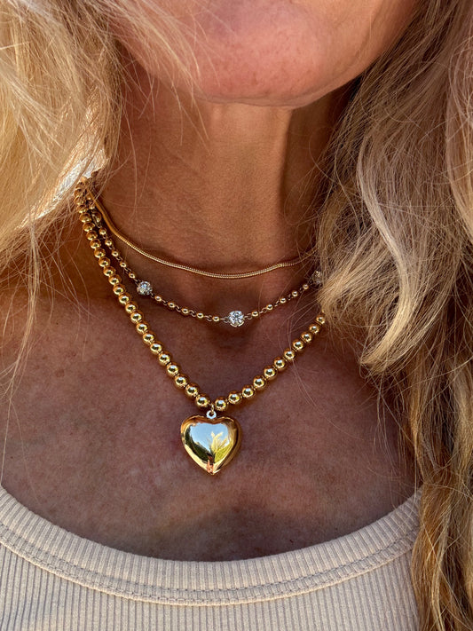 Sweetheart necklace: Gold Filled