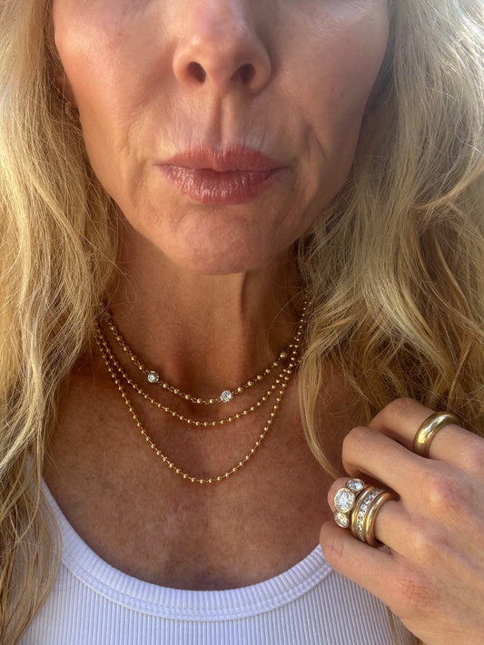 The Nicole Ball Chain: Gold Filled